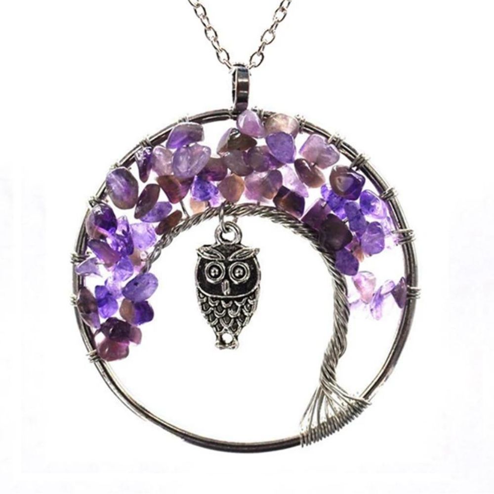 Collier Arbre de Vie Chouette