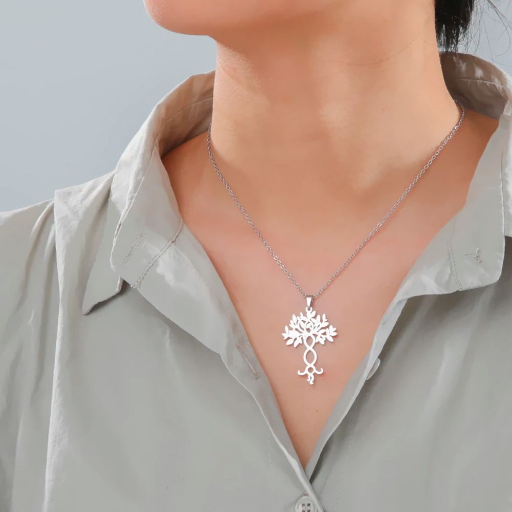 Collier Arbre de Vie Nature Argent