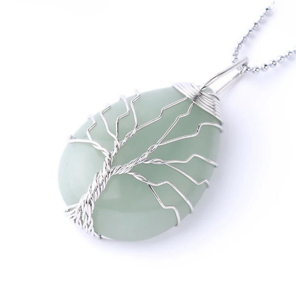 Collier Arbre de Vie Quartz Argent