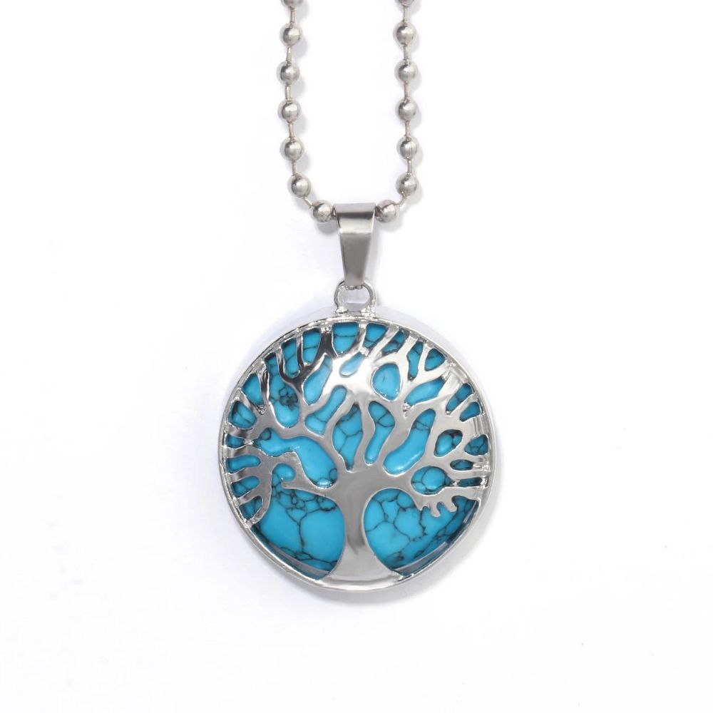 Collier Arbre de Vie Turquoise