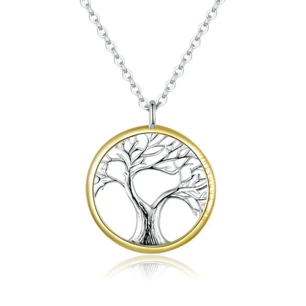Collier Arbre Cerclé Doré