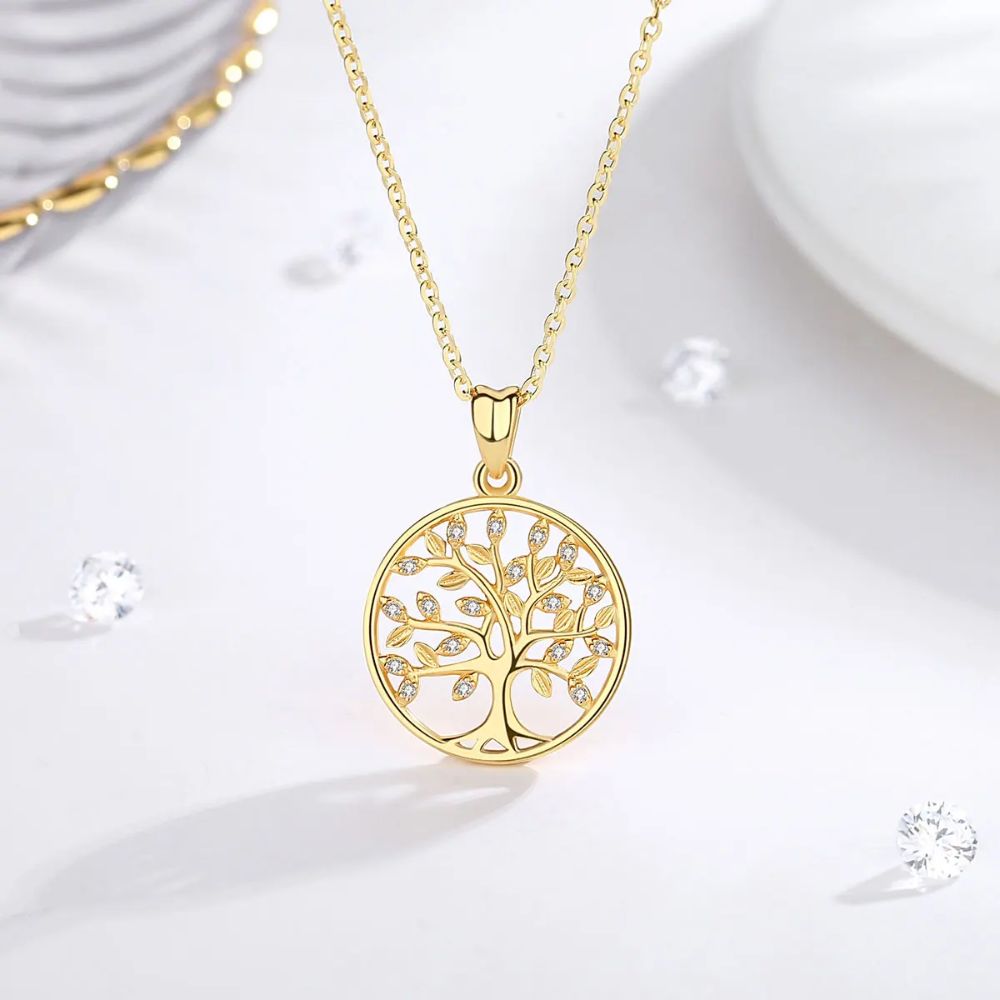 Collier Arbre de Vie Doré
