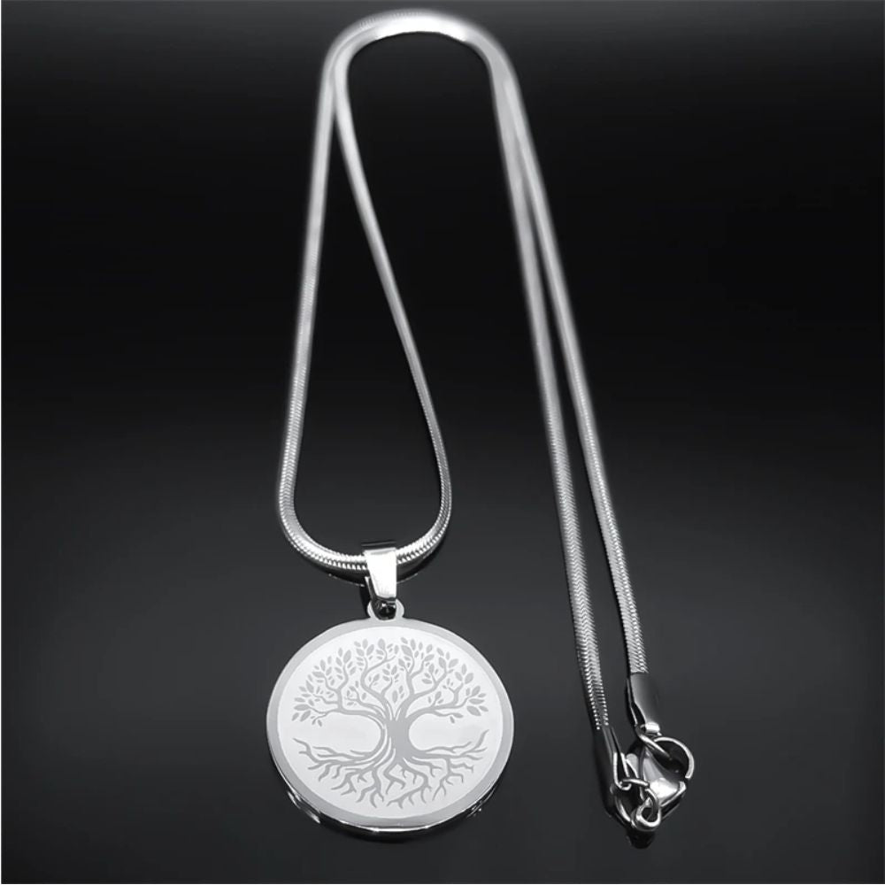 Collier Arbre Plaque
