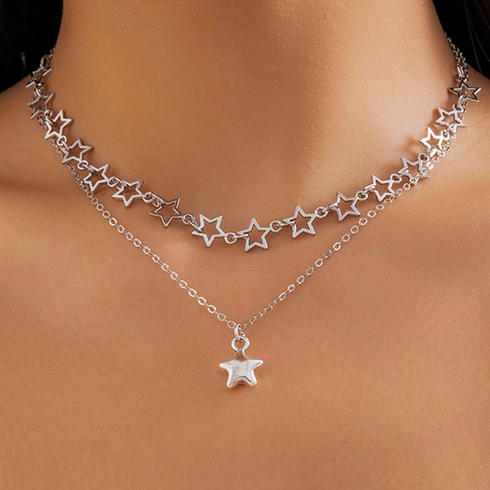 Collier Argent Etoile