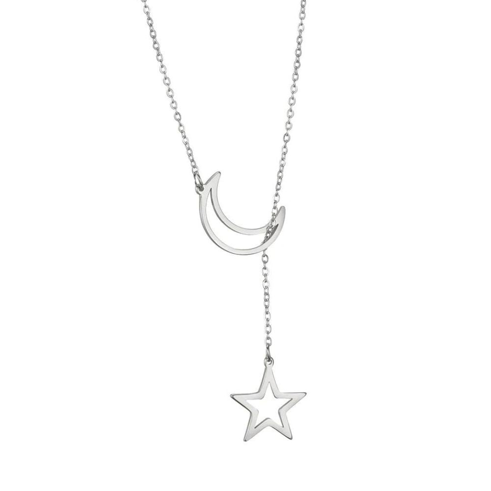 Collier avec Lune et Étoile