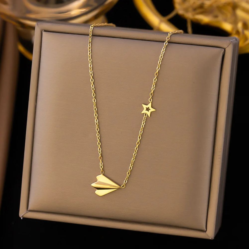 Collier Avion en Papier