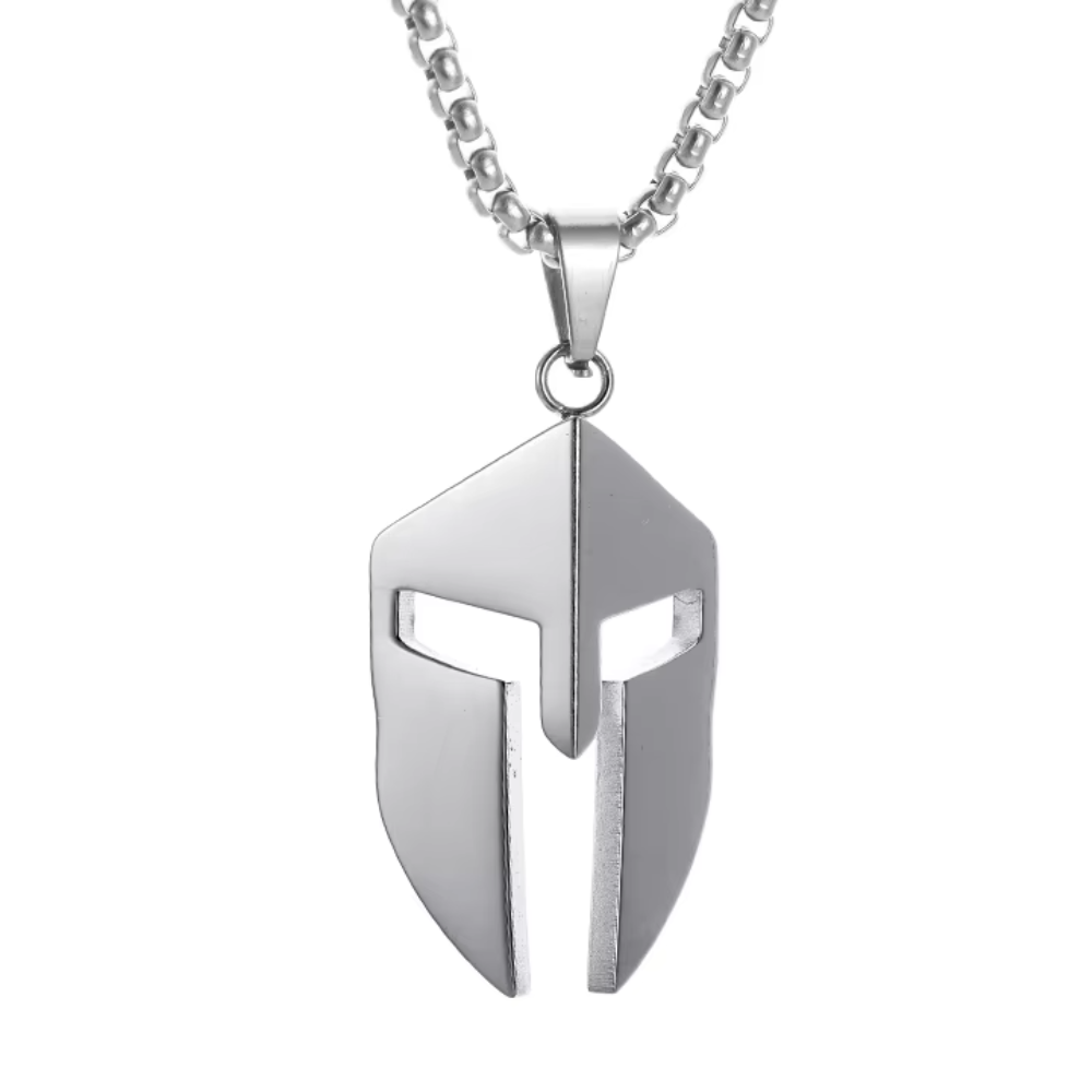 Collier Casque Spartiate Homme