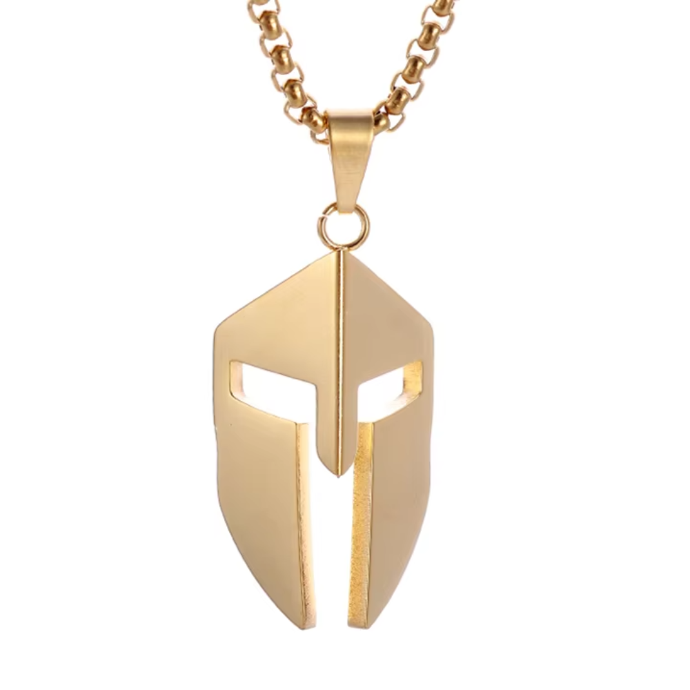 Collier Casque Spartiate Homme