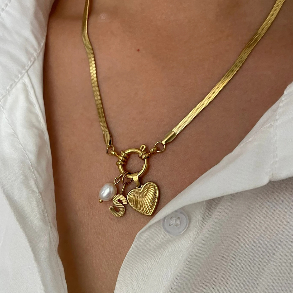 Collier Charms Lettre S