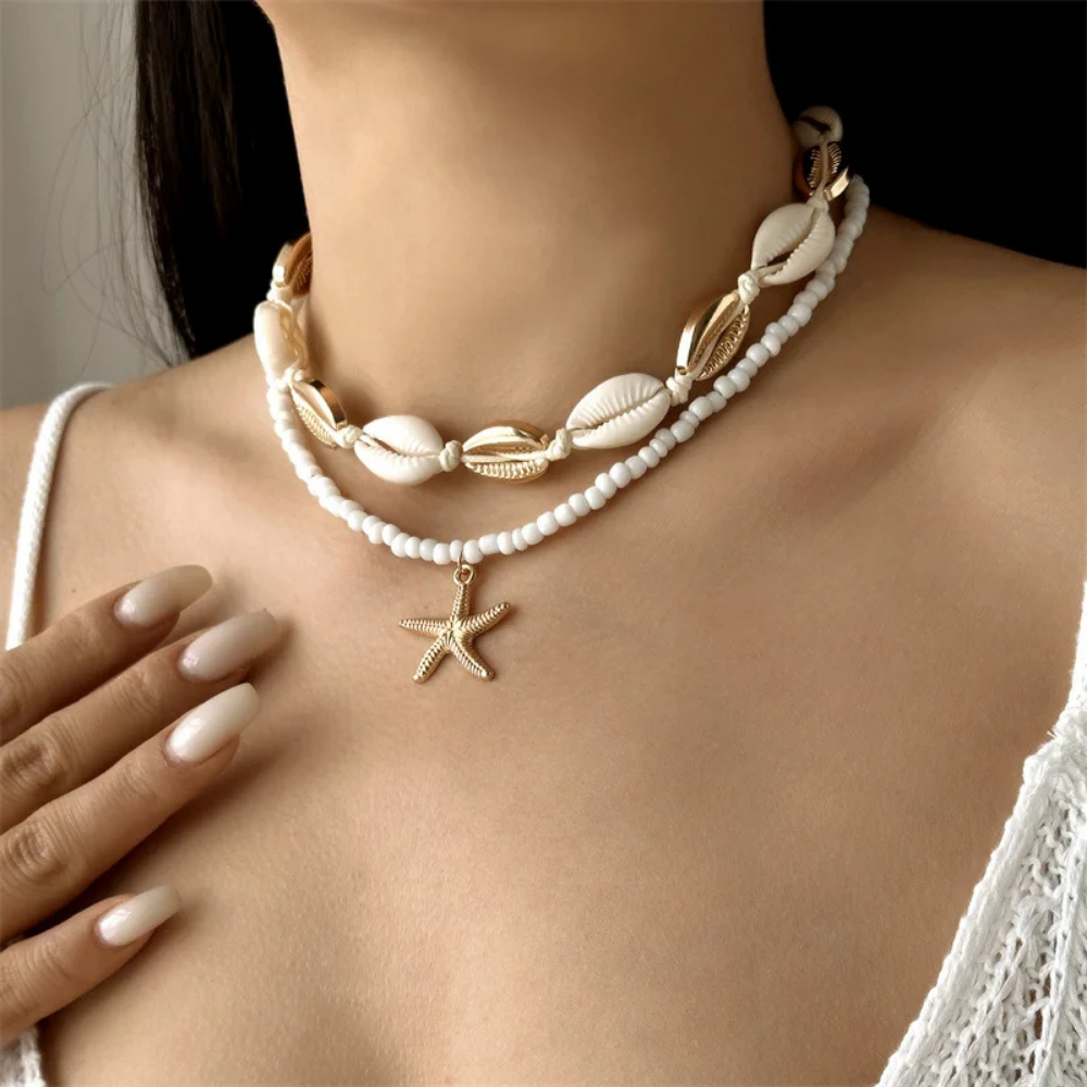 Double Collier Coquillage