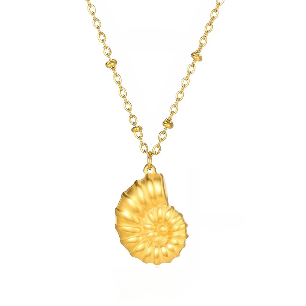 Collier Coquillage Acier Inoxydable
