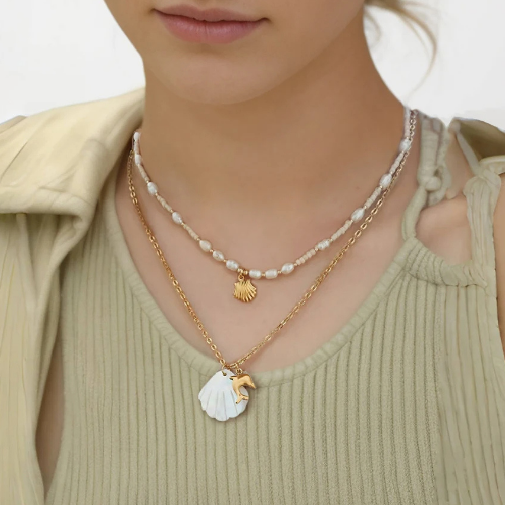Collier Coquillage Nacre