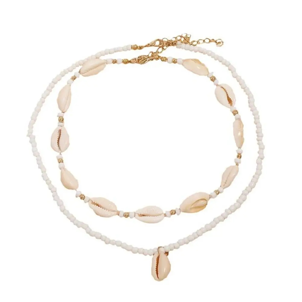 Collier Double Rang Coquillage