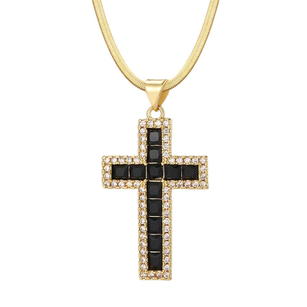 Collier Croix Noire