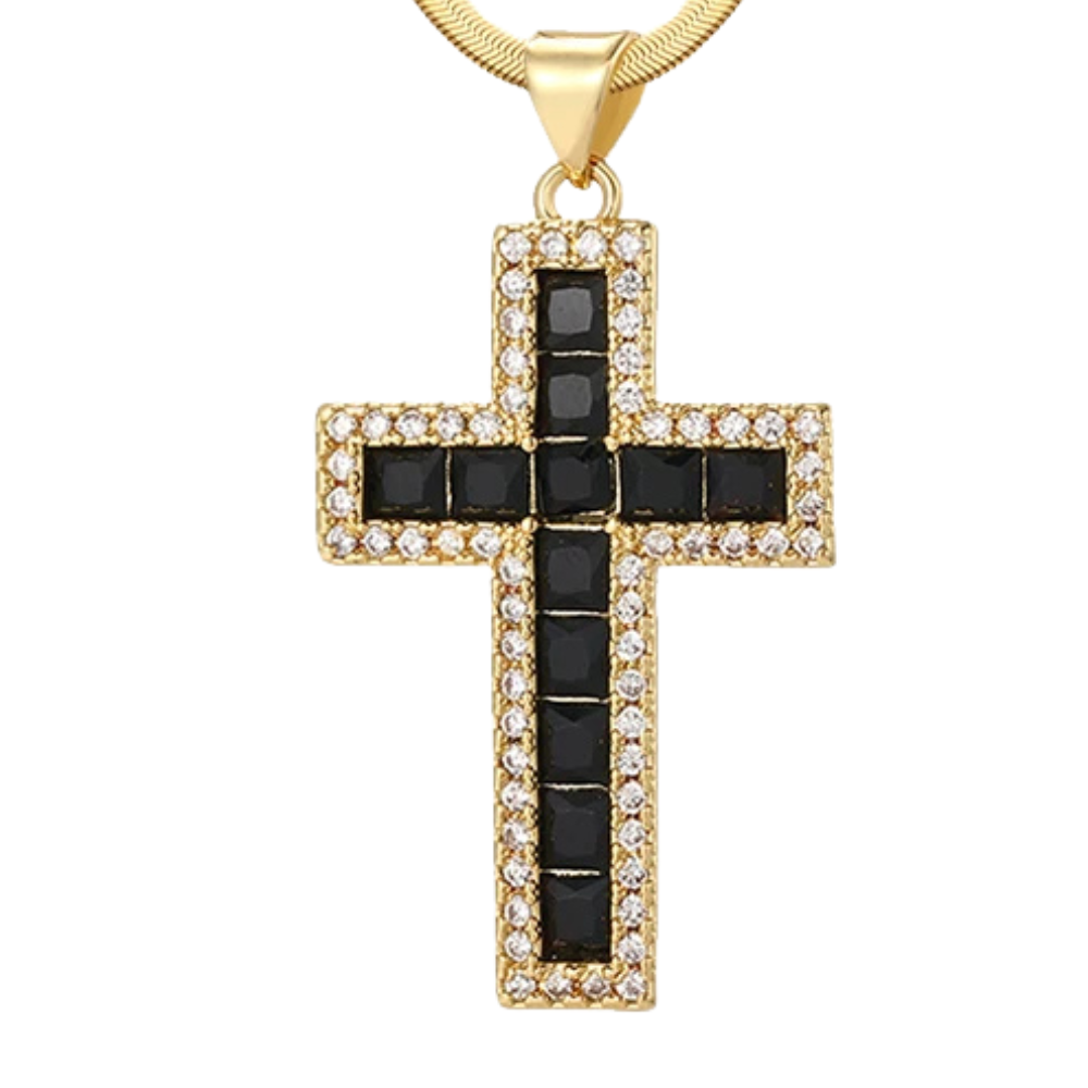 Collier Croix Noire