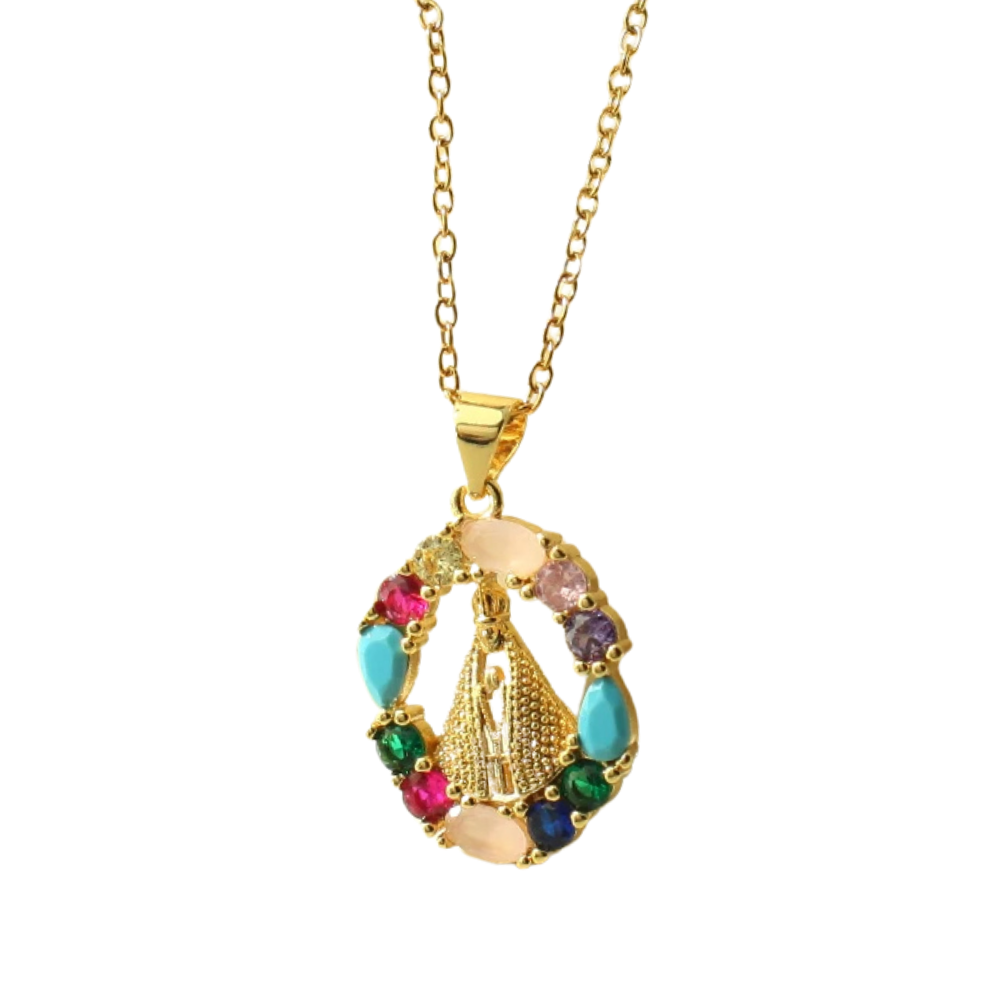 Collier Vierge Marie Couleur
