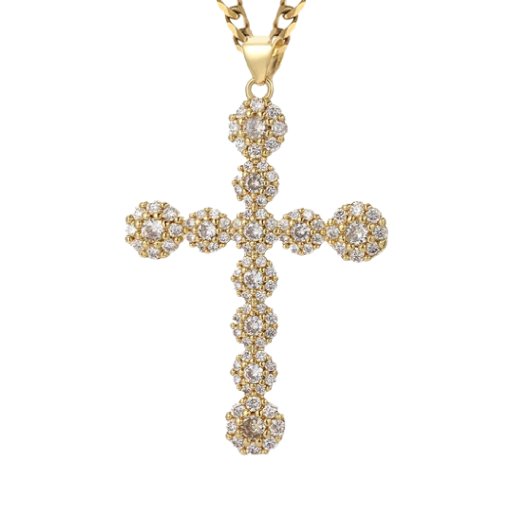 Collier Croix Strass