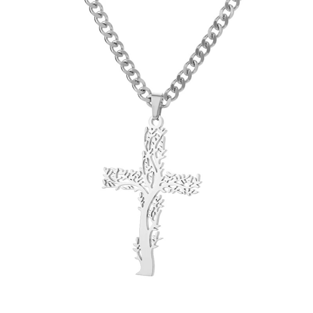 Collier Croix Arbre de Vie