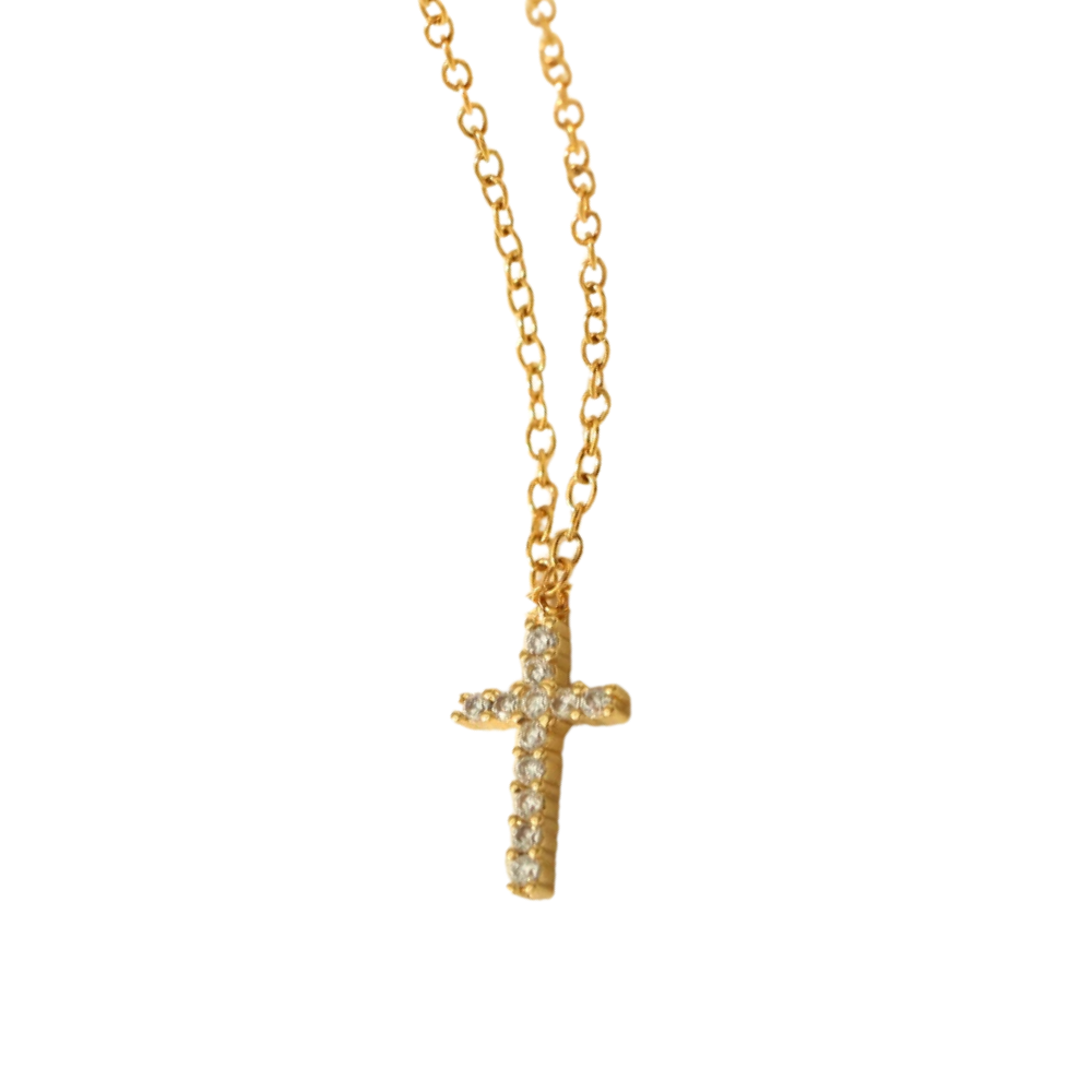 Collier Petite Croix Diamant