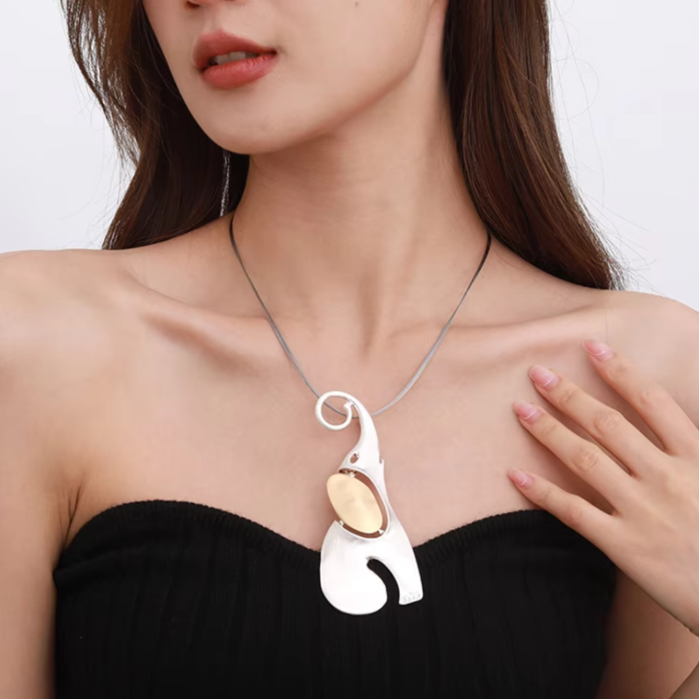 Collier Élephant Art Acier