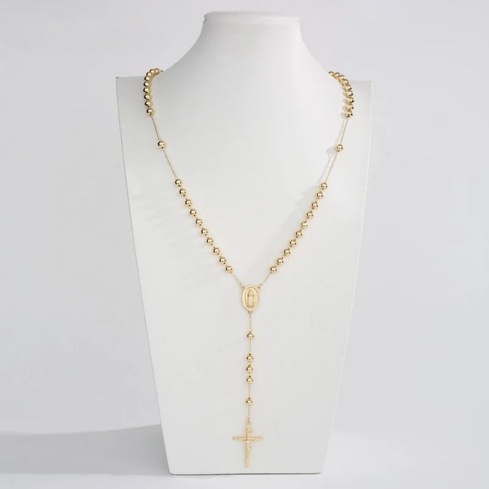 Collier en Y Croix Or