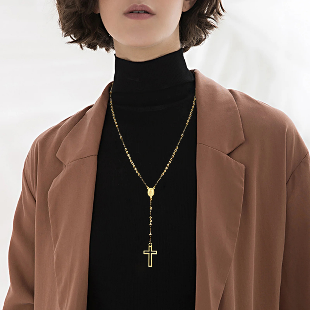 Collier en Y Croix
