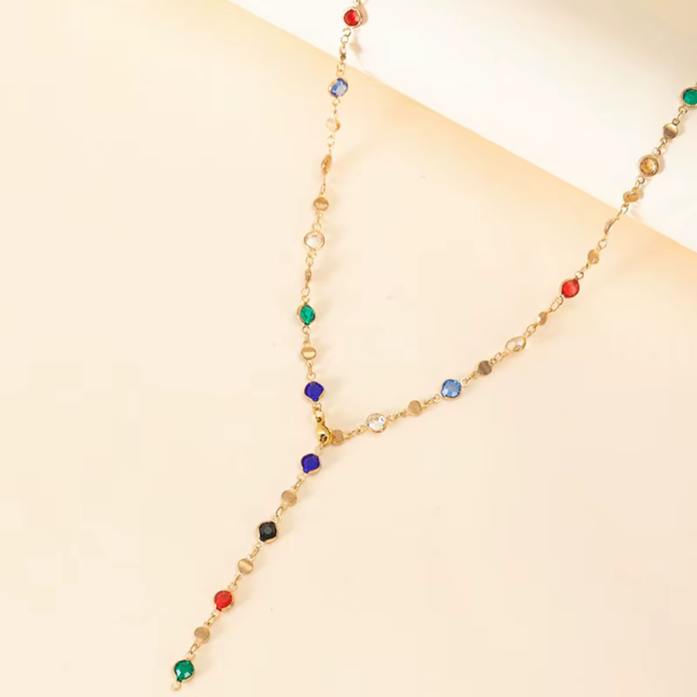 Collier en Y Couleur