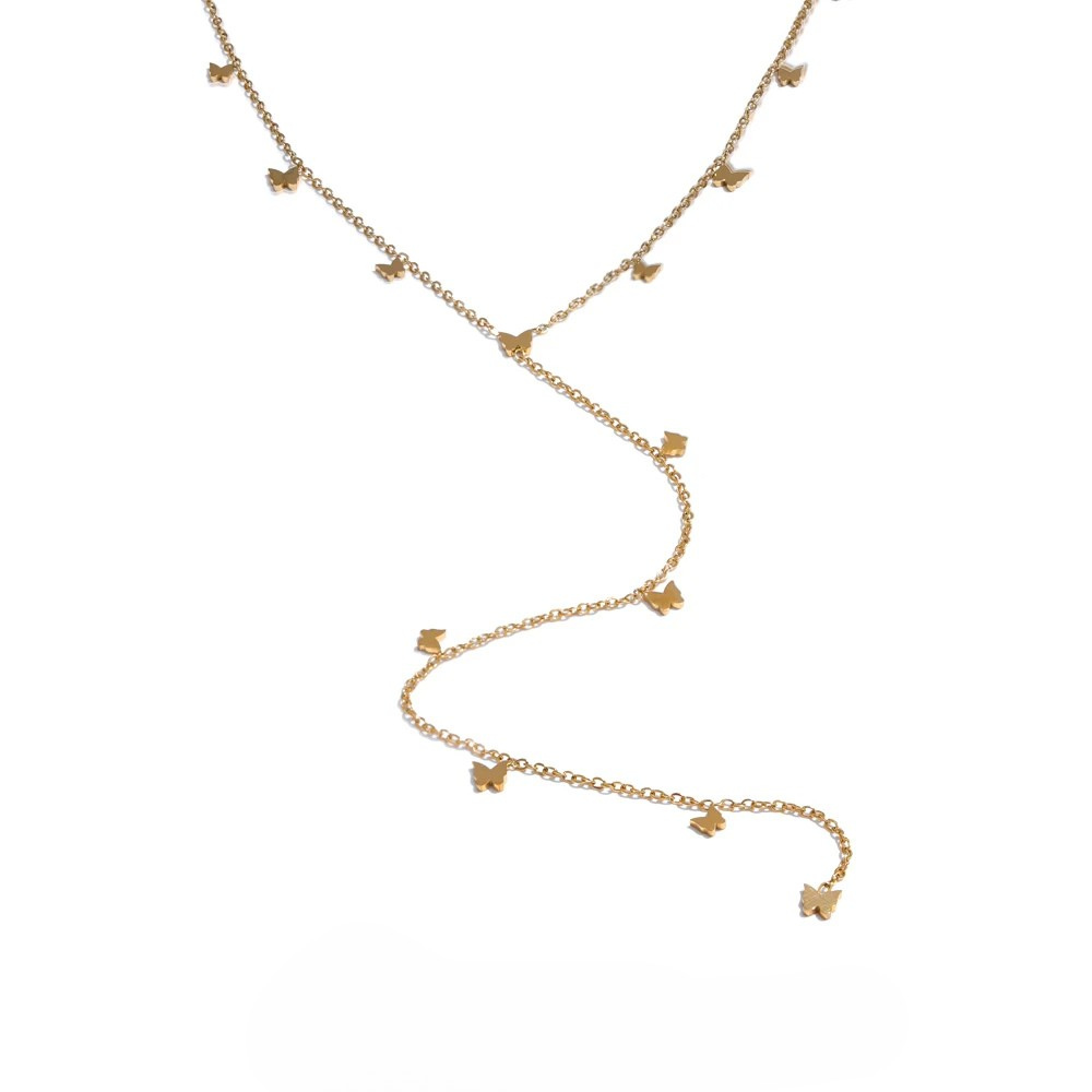 Collier en Y Papillon