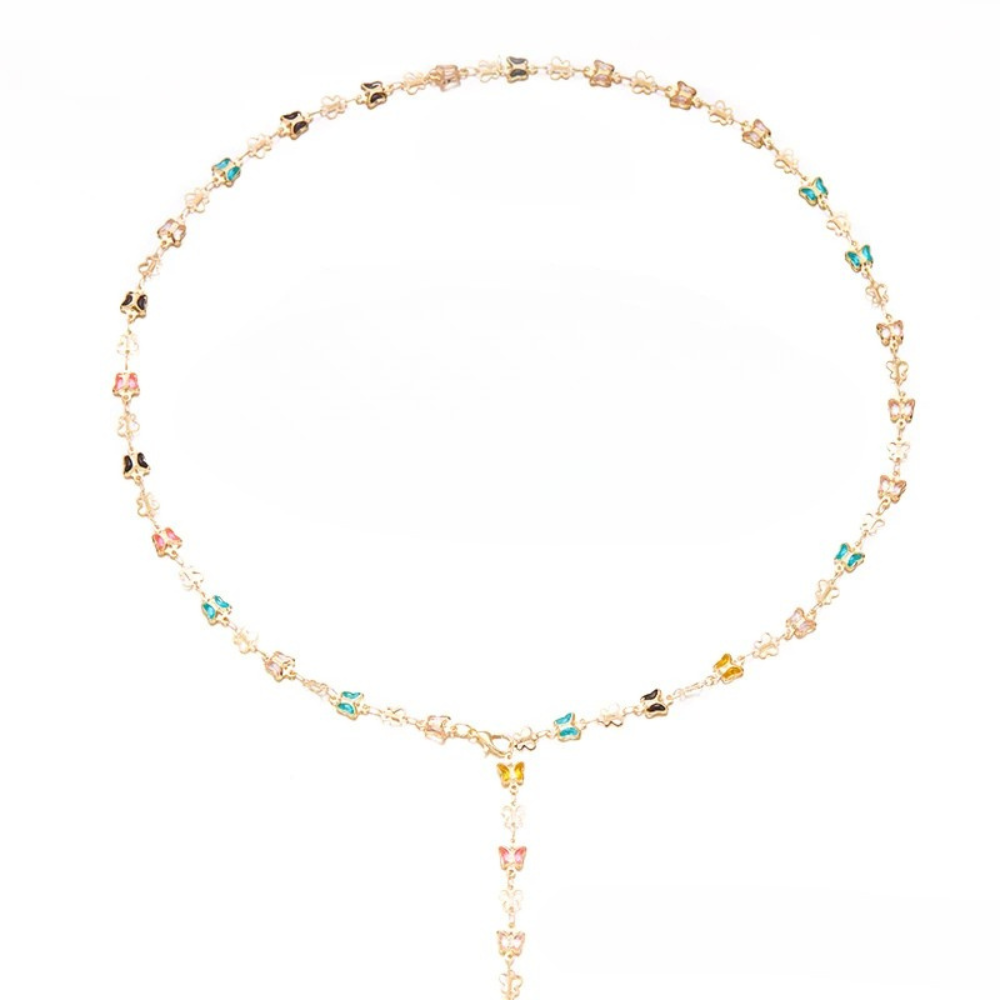 Collier en Y Papillon Couleur