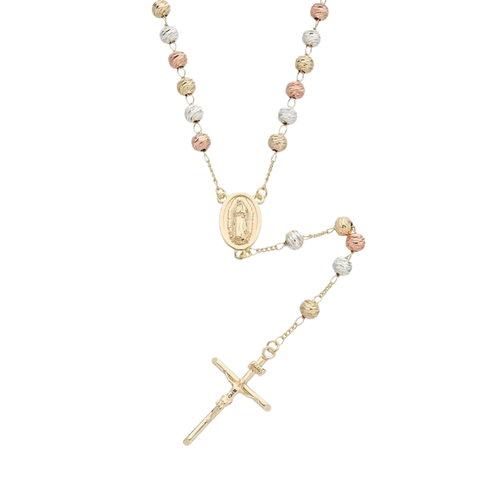 Collier en Y Croix Tricolore