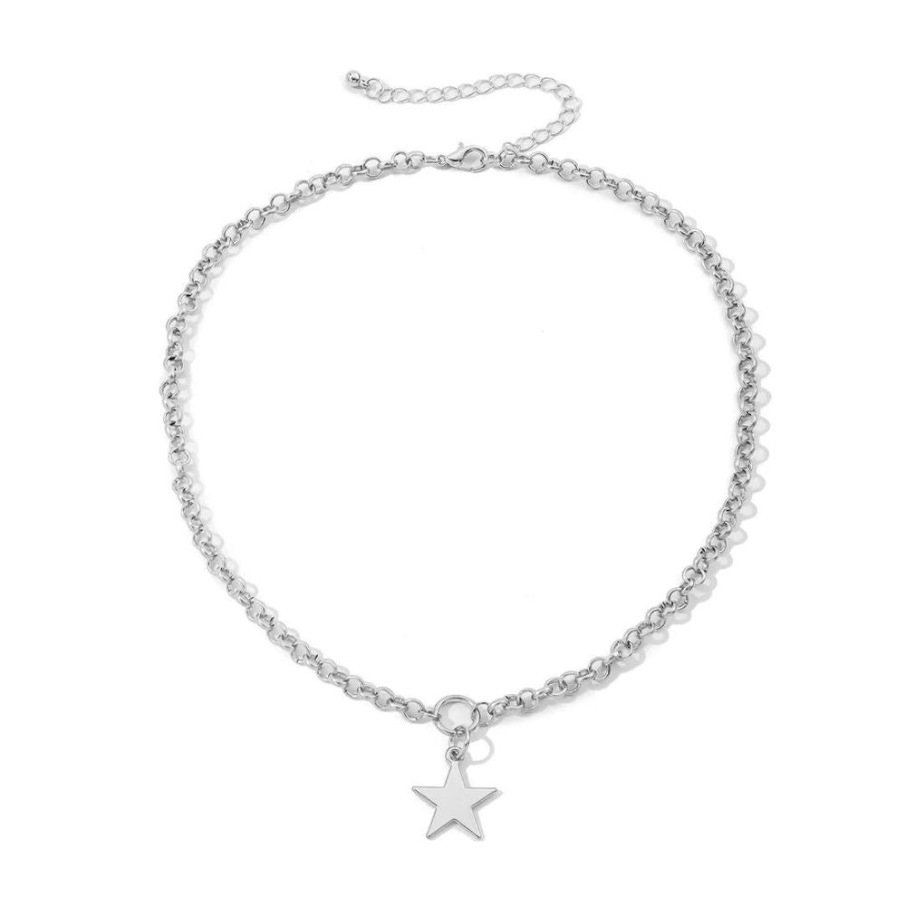 Collier Étoile Acier Inoxydable