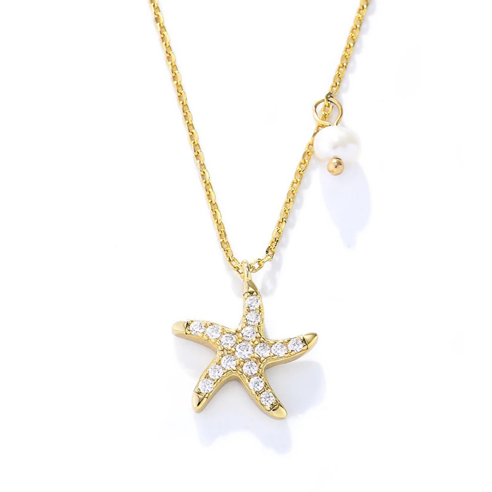 Collier Étoile de Mer Spirale