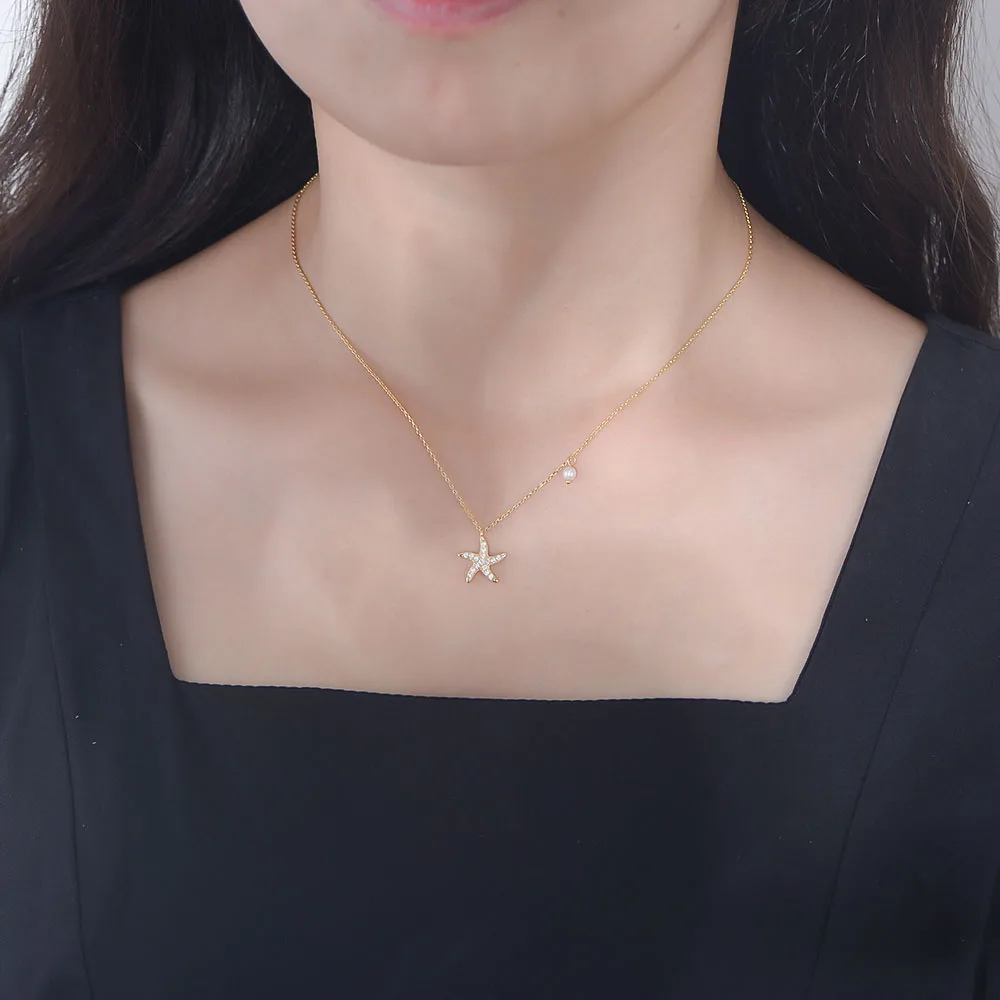 Collier Étoile de Mer Spirale