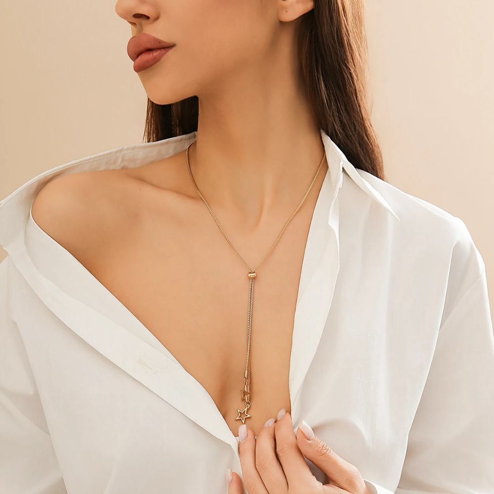 Collier Etoile Pendante Or