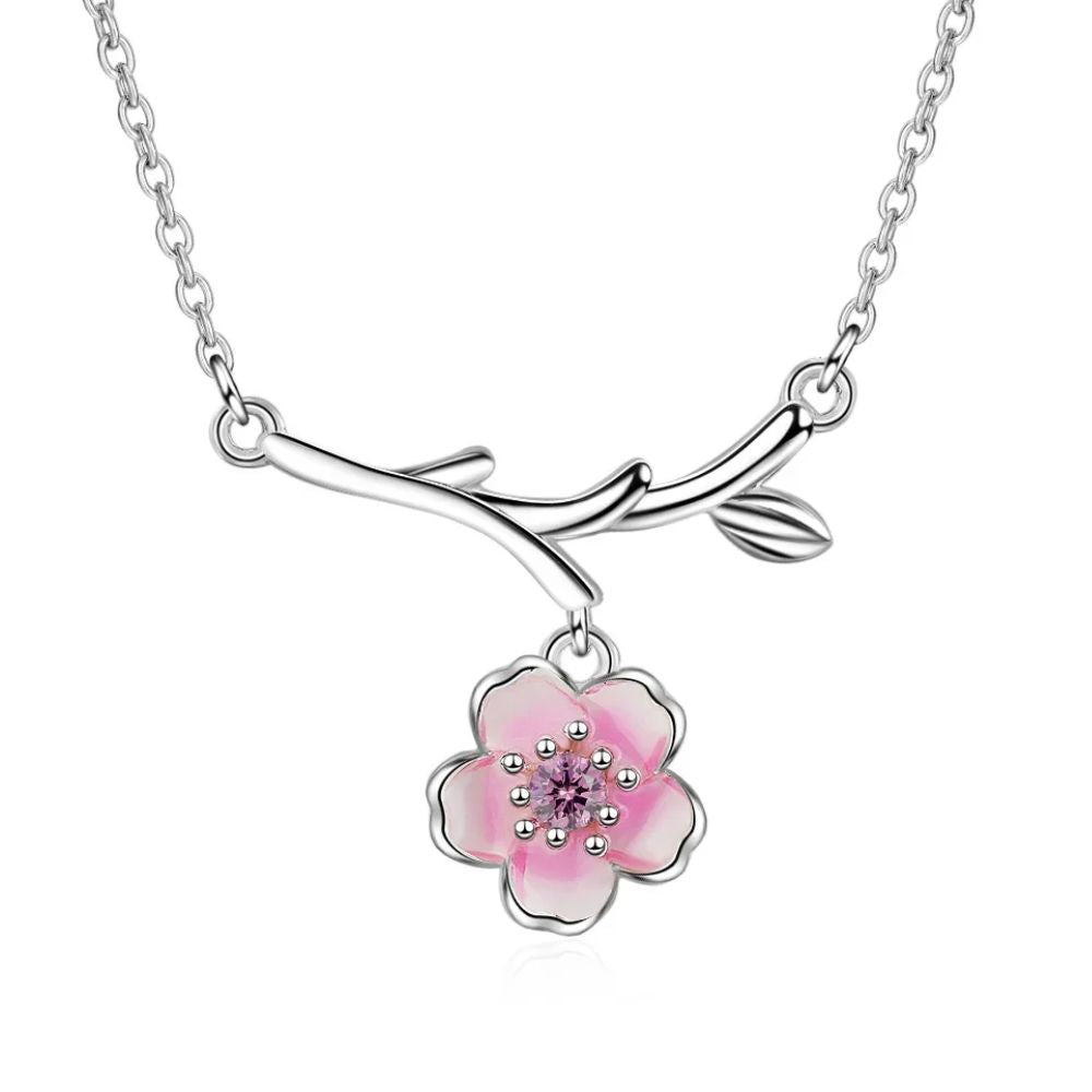 Collier Fleur Argent