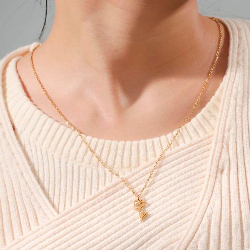 Collier Fleur Daffo Or