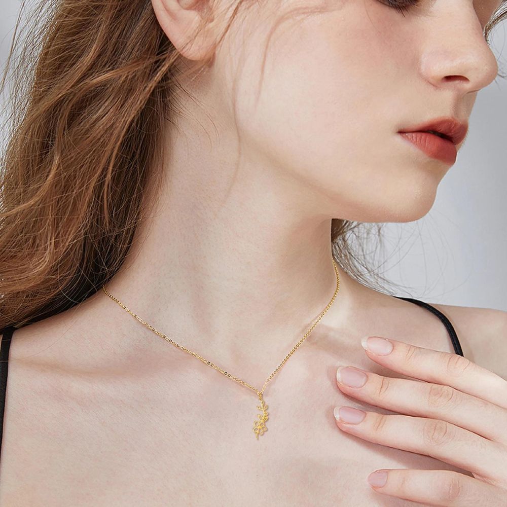 Collier Fleur Haw Or