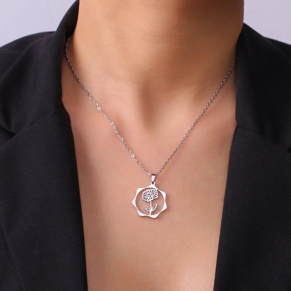 Collier Fleur Novembre