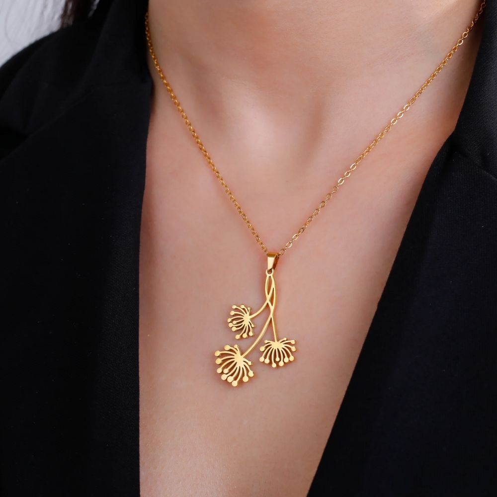 Collier Fleur Original Or