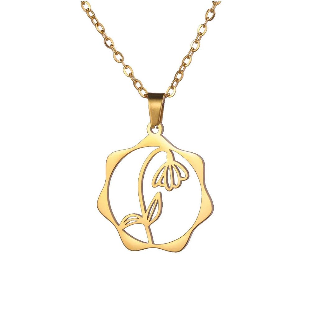 Collier Fleur Pendante