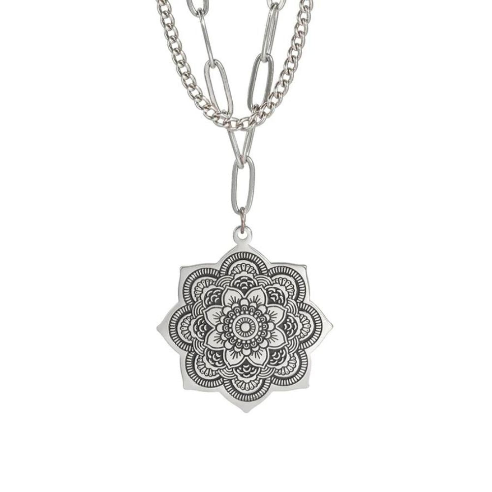 Collier Fleur Rosace