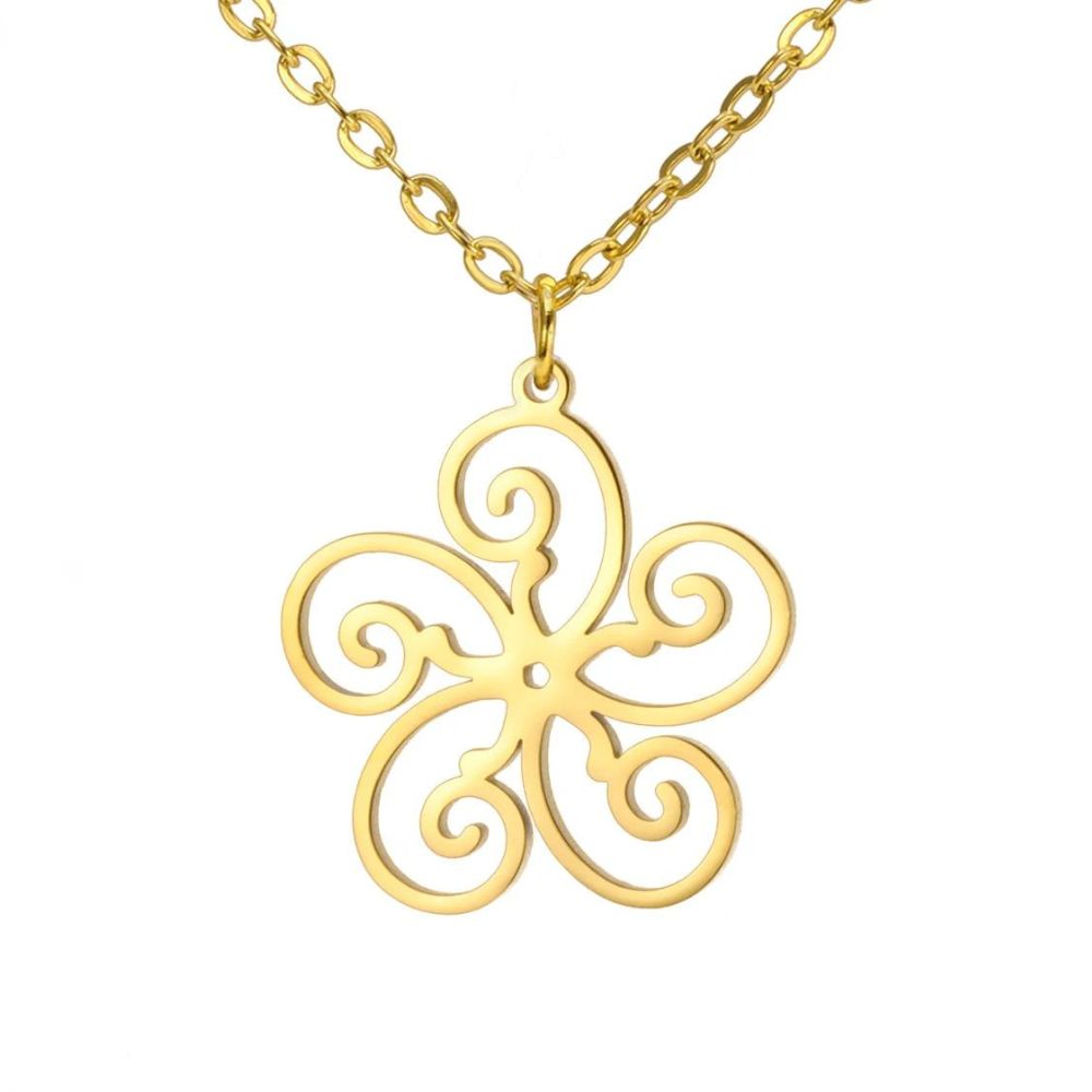 Collier Fleur Spirale