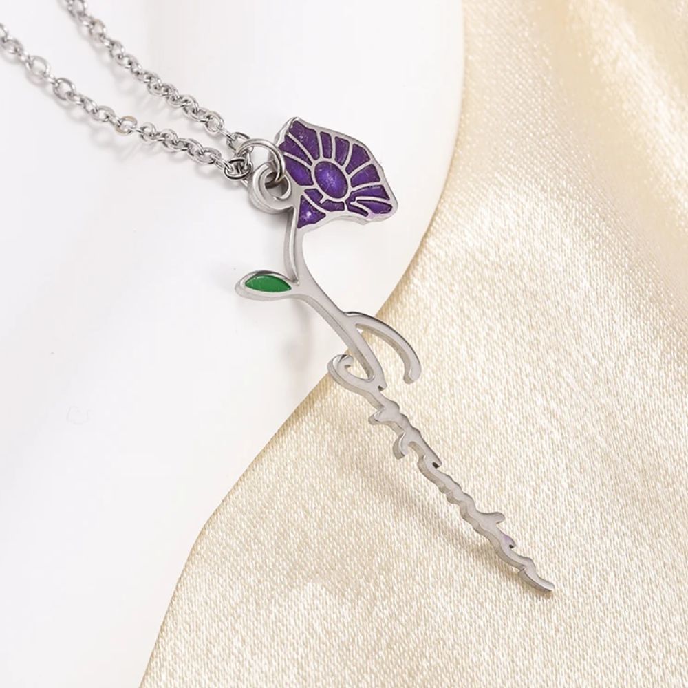 Collier Fleur Violette