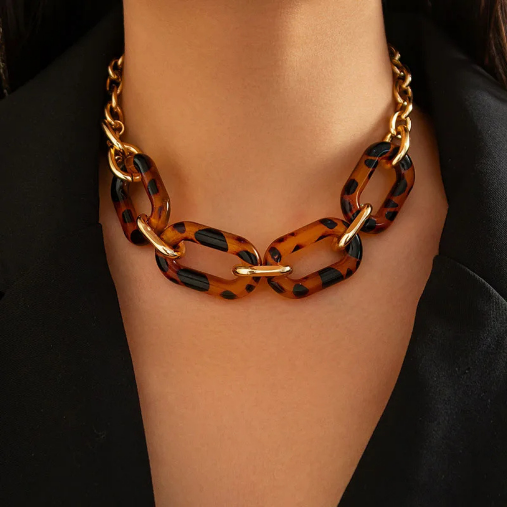 Collier Grosse Maille Écaille
