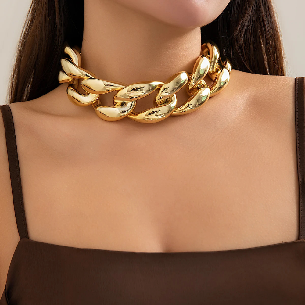 Collier Grosse Maille Or