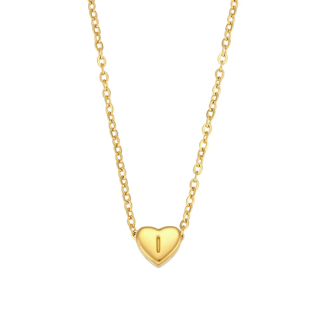Collier Initiale I Cœur