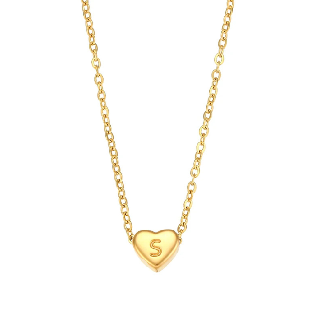 Collier Initiale S Cœur