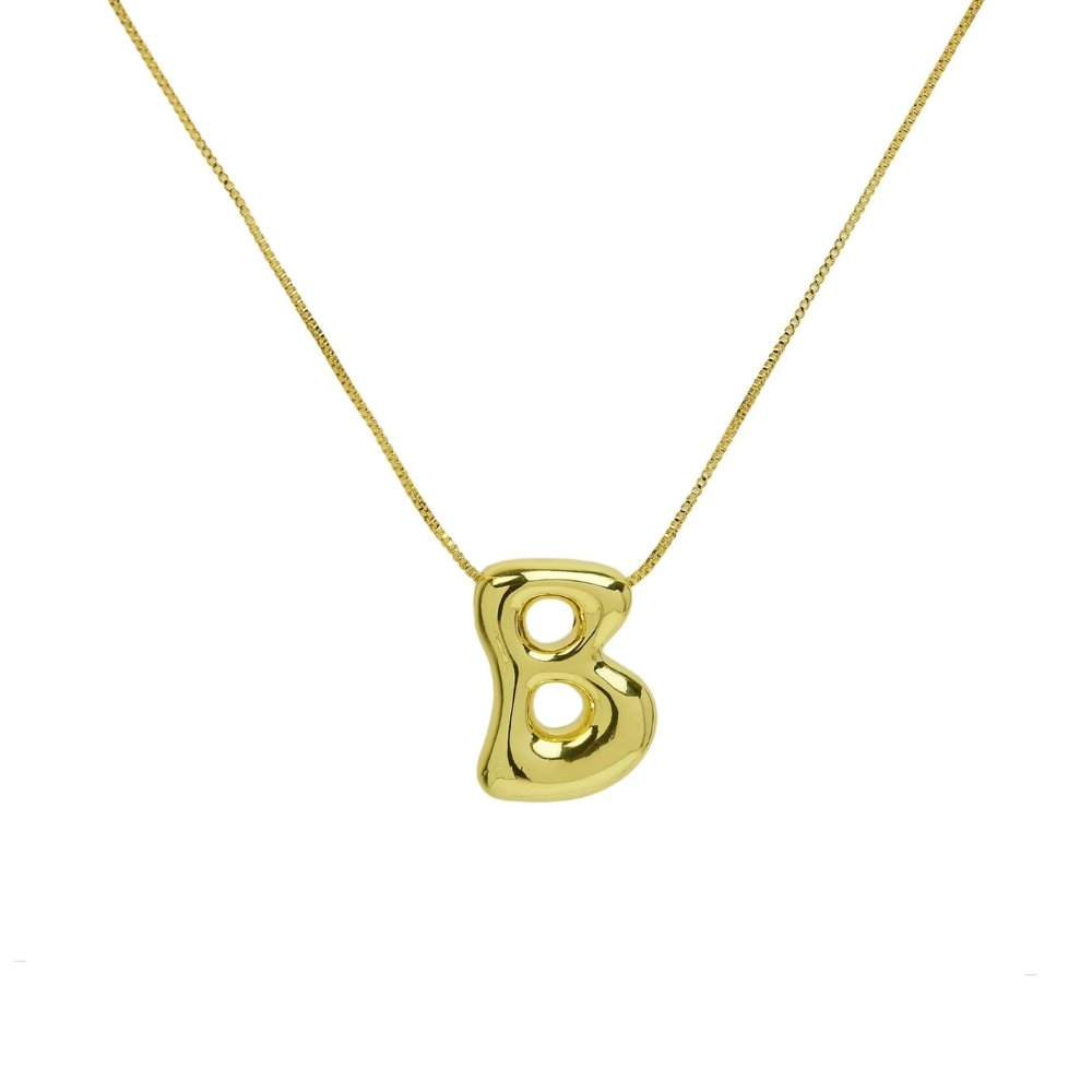Collier Initiale B Bubble