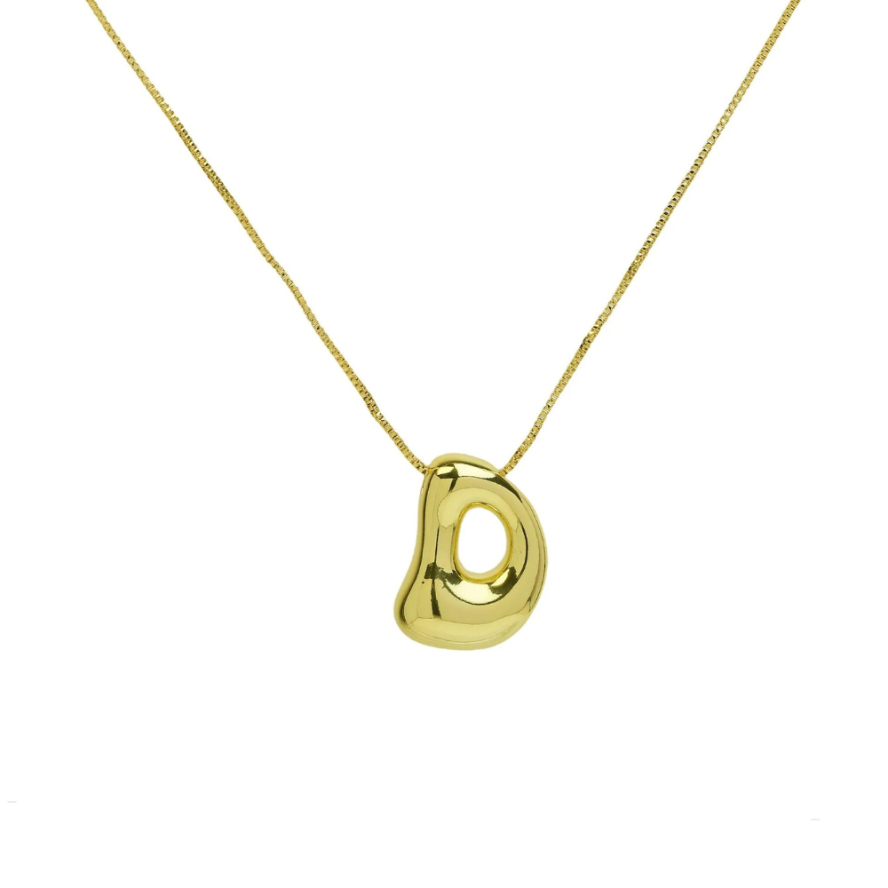Collier Initiale D Bubble