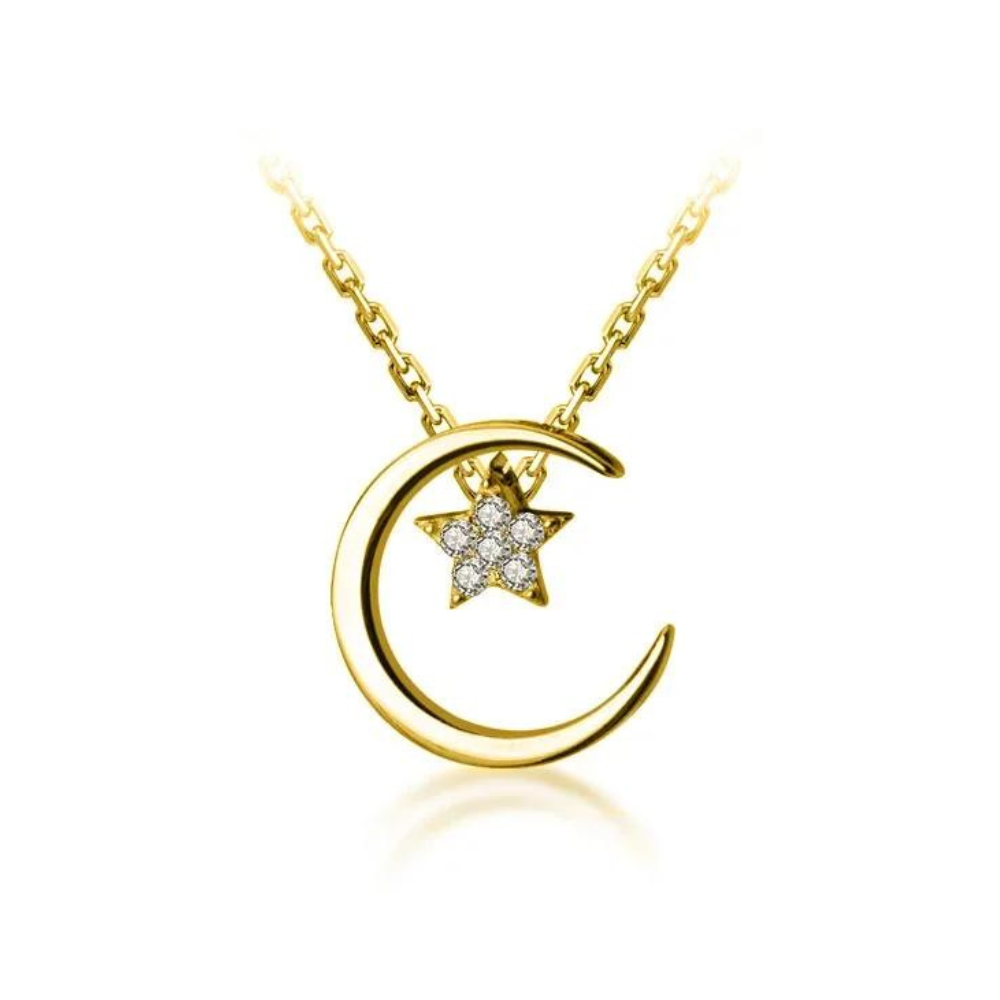 Collier Lune Bohème or